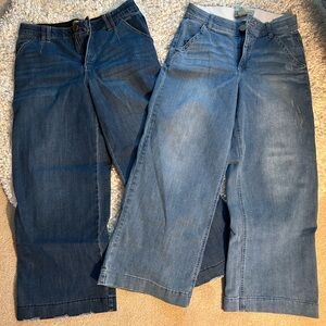 Democracy Wide Leg Denim Jeans Set